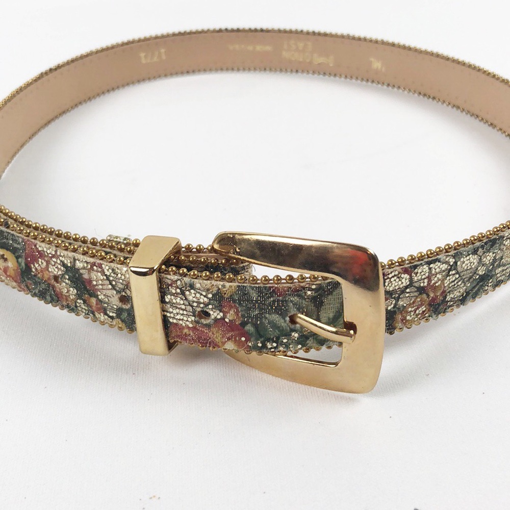 Motion East Belt Glittery Gold Floral